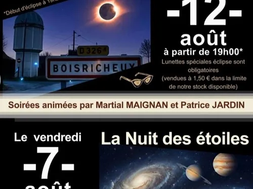 PIERRES - Observation de l'éclipse de soleil