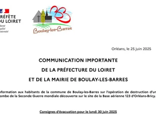 LOIRET – Une partie des habitants du bourg de Boulay-les-Barres...