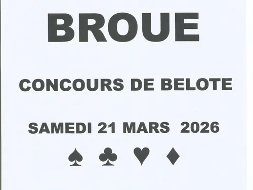BROUÉ - Concours de belote