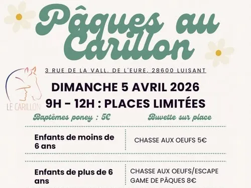 LUISANT - Chasse aux œufs : Pâques au Carillon