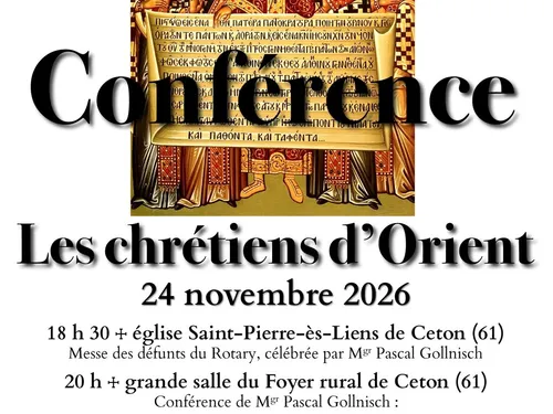 CETON (61) - Conférence : Les chrétiens d'Orient