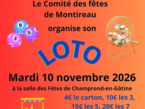 CHAMPROND-EN-GÂTINE - Loto du comité des fêtes de Montireau
