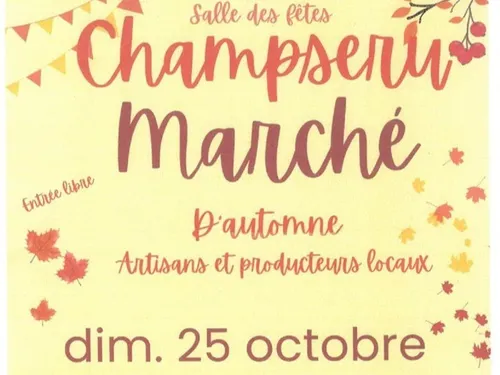 CHAMPSERU - Marché d'automne Artisans et producteurs locaux