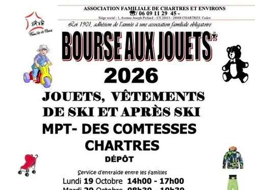 CHARTRES - Bourse aux jouets de l'association familiale
