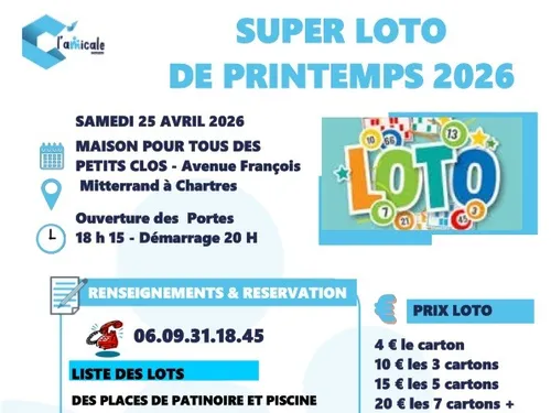CHARTRES - Loto de printemps de l'AEMCCM