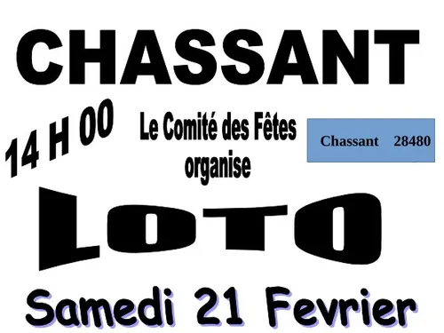 CHASSANT - Loto du comité des fêtes