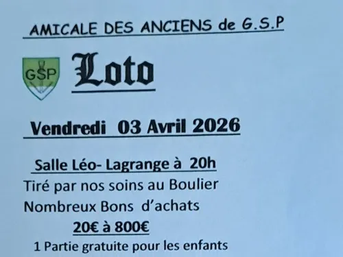 CHÂTEAUDUN - Loto des Anciens de la GSP