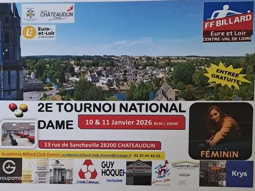 CHÂTEAUDUN - Billard : 2e tournoi national dame