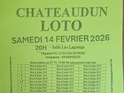 CHÂTEAUDUN - Loto du FC Lutz-en-Dunois