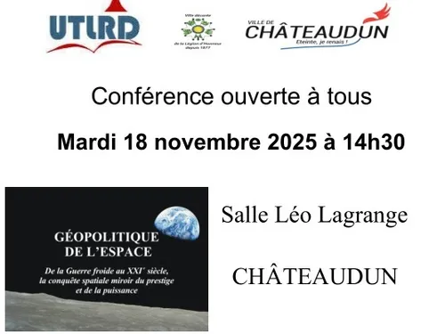 CHÂTEAUDUN – Conférence : Géopolitique de l'espace