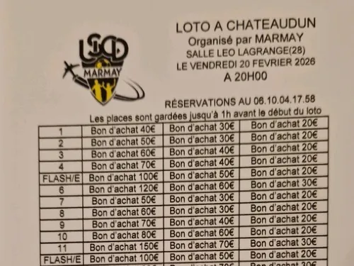 CHÂTEAUDUN - Loto de Marmay