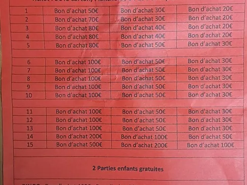 CHÂTEAUDUN - Loto de l'Amicale Pétanque