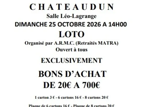 CHÂTEAUDUN - Loto de l'ARMC