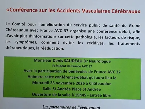 CHÂTEAUDUN - Conférence sur les Accidents Vasculaires Cérébraux