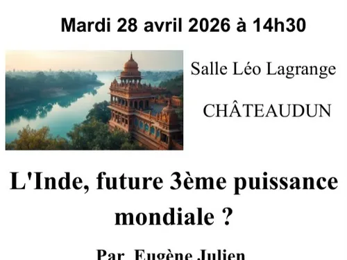 CHÂTEAUDUN – Conférence : l'Inde, futur troisième grande puissance