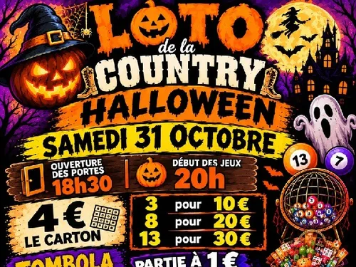 CHÂTEAUNEUF-EN-THYMERAIS - Loto de la country spécial Halloween