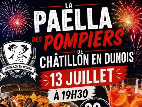 CHÂTILLON-EN-DUNOIS - Fête nationale : Paella des pompiers