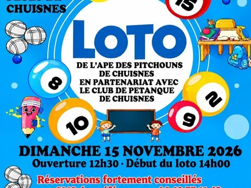 CHUISNES - Loto de l'APE des Pitchouns