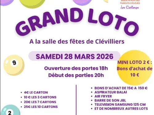 CLÉVILLIERS - Loto de l'APE
