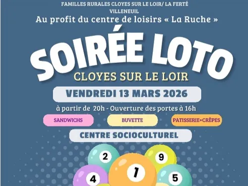 CLOYES-SUR-LE-LOIR - Loto des Familles Rurales