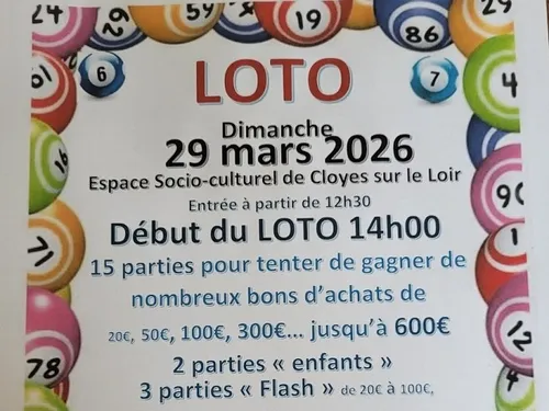 CLOYES-SUR-LE-LOIR - Loto de l'EnVol 