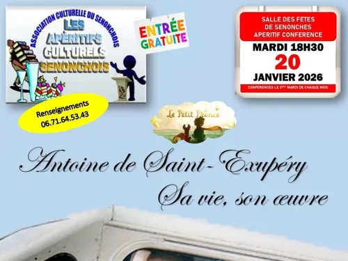 SENONCHES - Conférence : Antoine de Saint-Exupery, sa vie, son œuvre