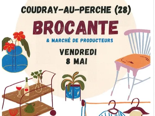 COUDRAY-AU-PERCHE - Brocante du comité des fêtes et marché de...
