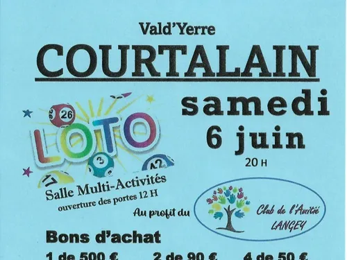 COURTALAIN - Loto du Club de l'Amitié de Langey
