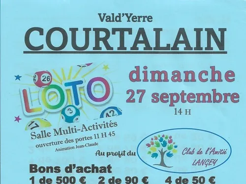 COURTALAIN - Loto du club de l'Amitié de Langey