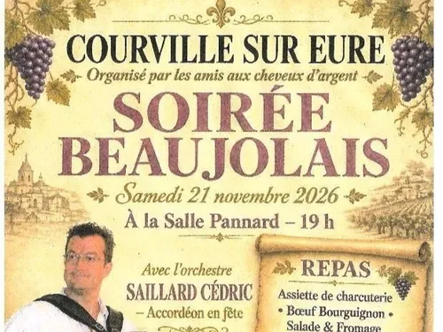 COURVILLE-SUR-EURE - Soirée Beaujolais avec Cédric Saillard