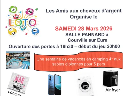 COURVILLE-SUR-EURE - Loto des Amis aux Cheveux d'Argent