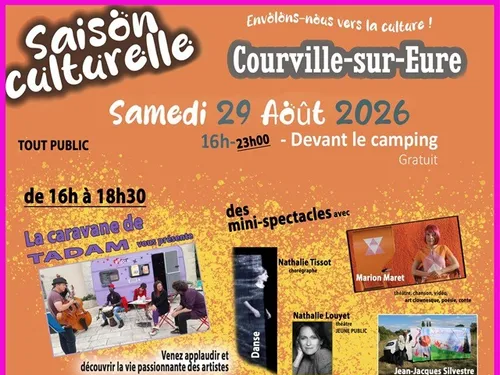 COURVILLE-SUR-EURE - Spectacles, ciné plein air et Feu d'artifice.