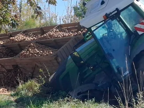 La piste cyclable impraticable après l'accident grave