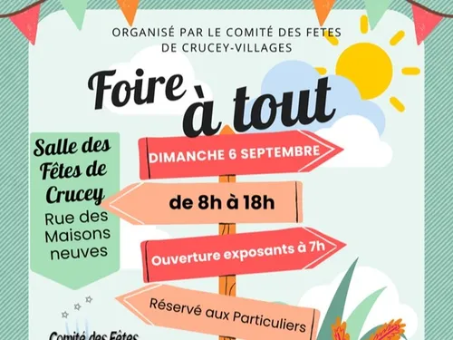 CRUCEY-VILLAGES - Foire à tout du comité des fêtes