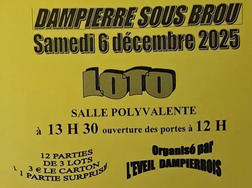DAMPIERRE-SOUS-BROU - Loto de l’Éveil Dampierrois