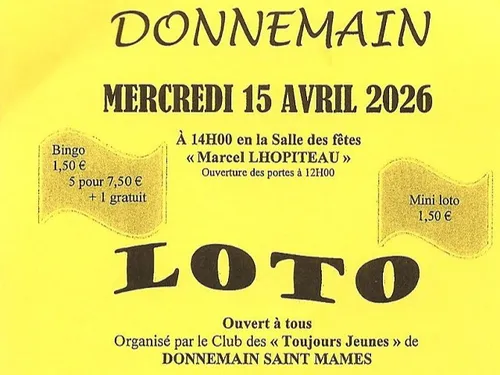 DONNEMAIN - Loto des Toujours Jeunes