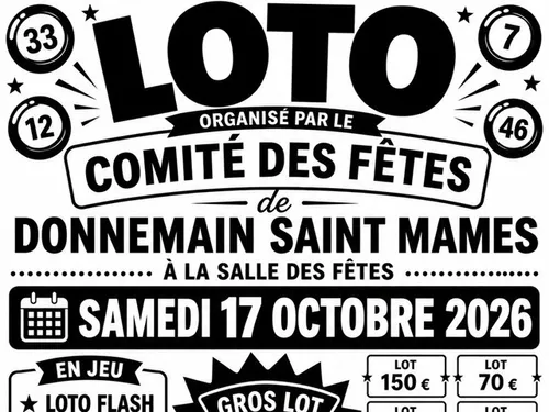 DONNEMAIN - Loto du comité des fêtes