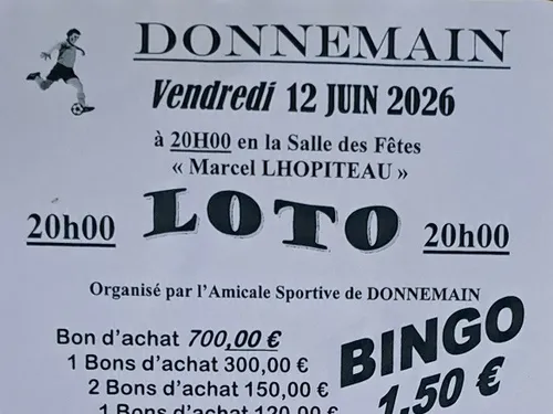 DONNEMAIN - Loto de l'Amicale Sportive