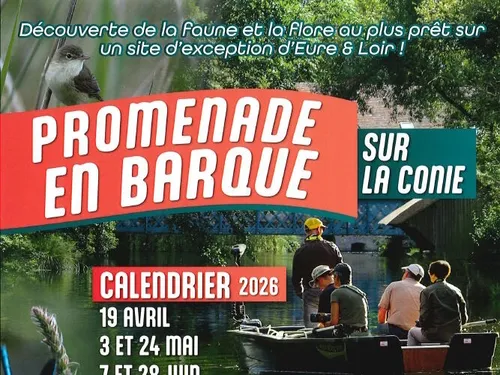 DONNEMAIN - Promenade en barque sur la Conie