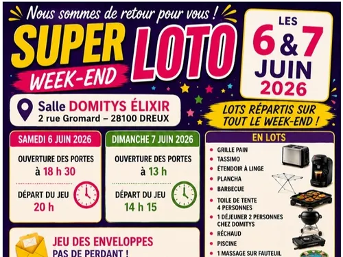 DREUX - Loto de l'Association Une Santé Pour Tous