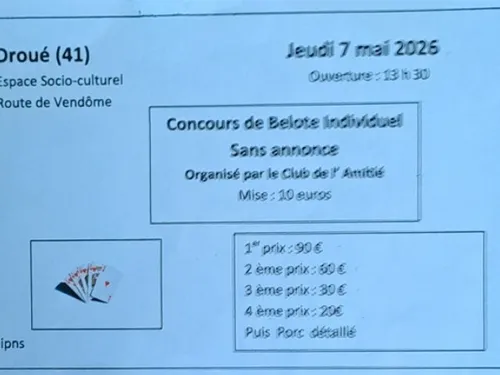 DROUÉ (41) - Concours de belote