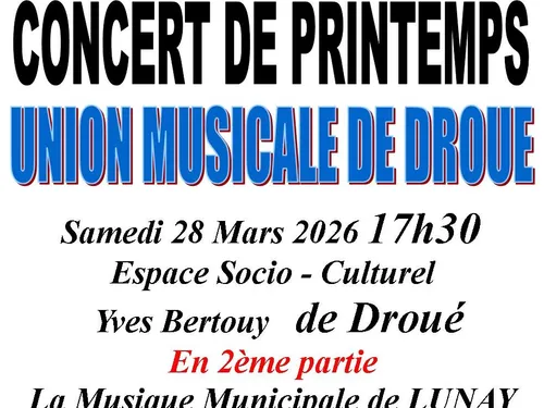 DROUÉ (41) - Concert de printemps de l'Union Musicale 