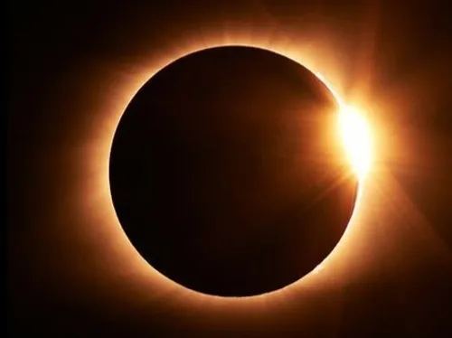 LA SAUCELLE - Éclipse du Soleil par la Lune