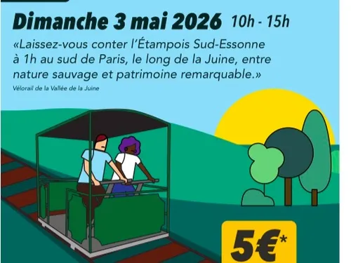 ÉTAMPES (91) - Mai à Vélo : vélorail de la Juine