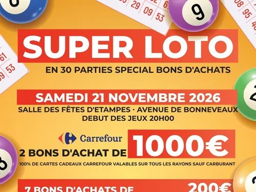 ÉTAMPES (91) - Loto des Roses de l'Espoir