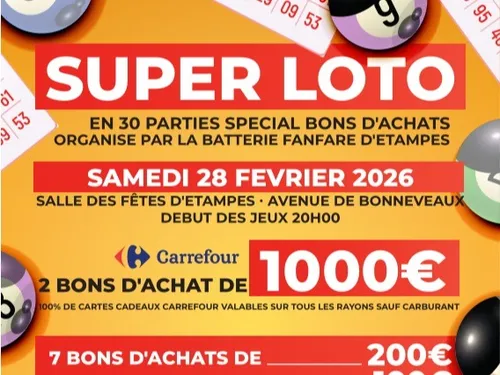 ÉTAMPES (91) - Loto de la Batterie Fanfare