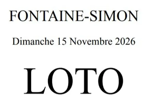 FONTAINE-SIMON - loto du club de l'amitié