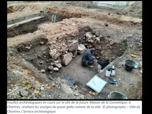 CHARTRES - Visite des fouilles de la Maison de la Cosmétique