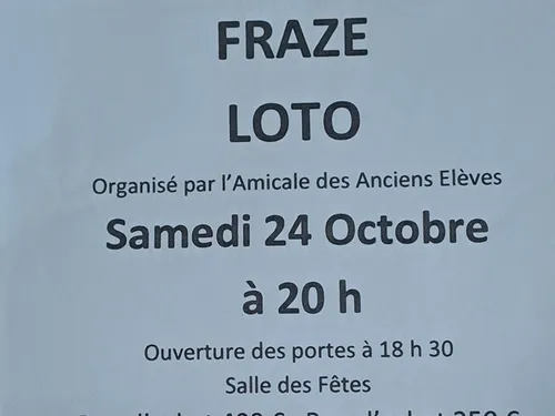 FRAZÉ - Loto de l'Amicale des Anciens Élèves