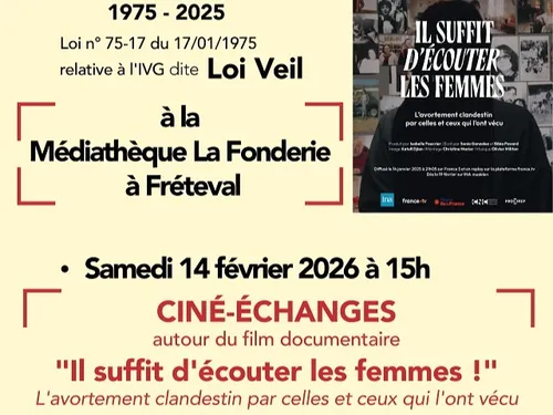 FRÉTEVAL (41) - Ciné-échanges : Il suffit d'écouter les femmes !